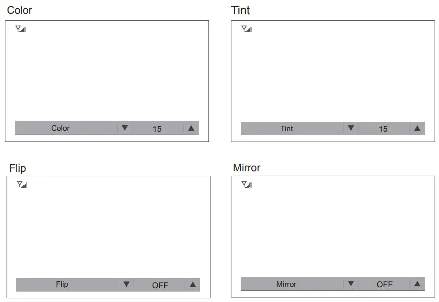 Voyager WVSXM70 WVSXM70CV Digital Wireless Observation Monitor Instruction Manual - MENU BUTTON
