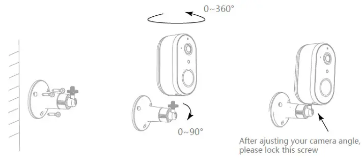 mirabella genio Snap 8S Wifi Camera - Camera Installation