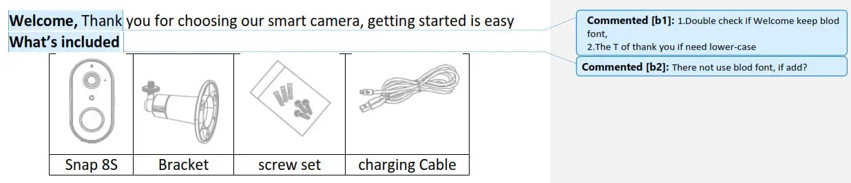 mirabella genio Snap 8S Wifi Camera - Product Overview 1
