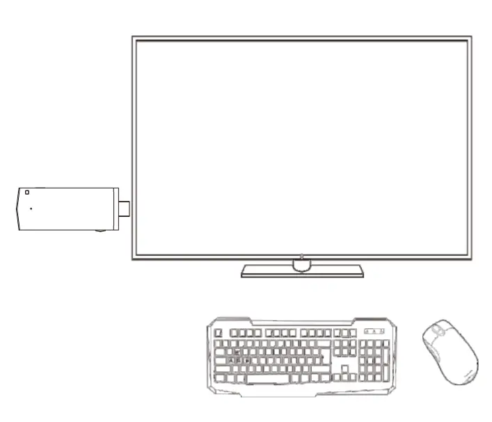NUGENS NC Mini PC Stick - connection