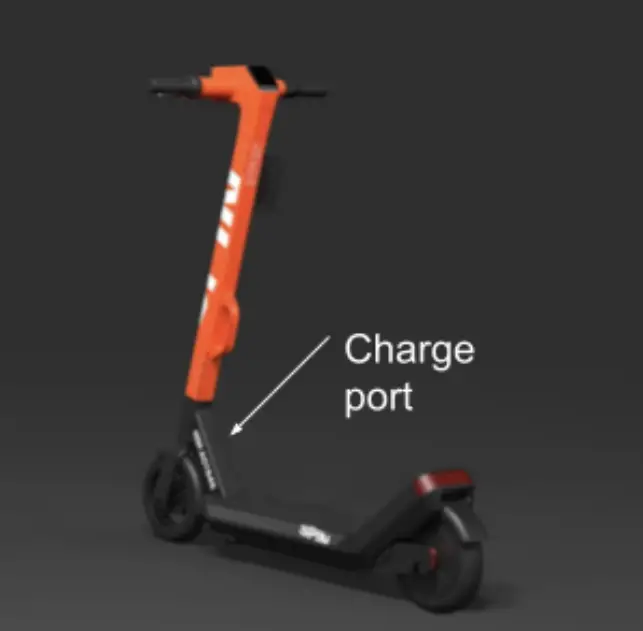 Skinny Labs S150A Electric Scooter - charging