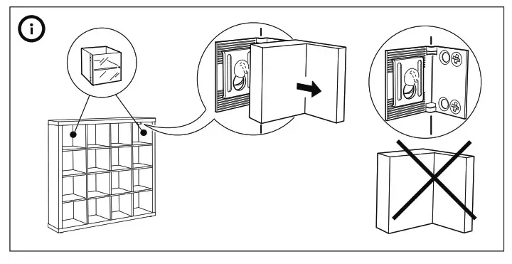 IKEA KALLAX Insert with Glass Door - Prodact overview 2