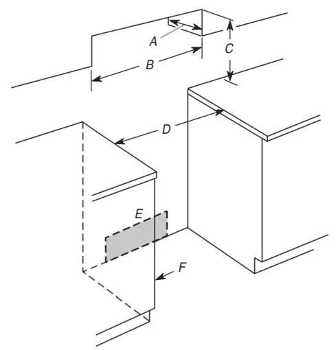 AquaLift W11432242A Freestanding Electric Range - Cabinet Dimensions