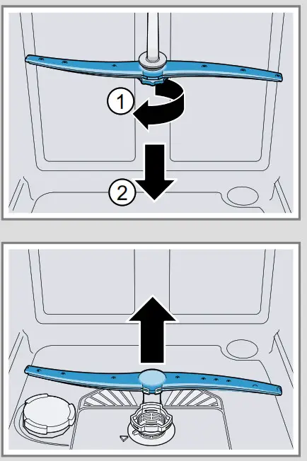 BOSCH SGS2HVI66G Dishwasher- Cleaning spray arms