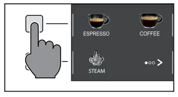 RI8699 Gaggia Magenta Plus - button3