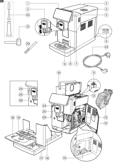 RI8699 Gaggia Magenta Plus - fig1