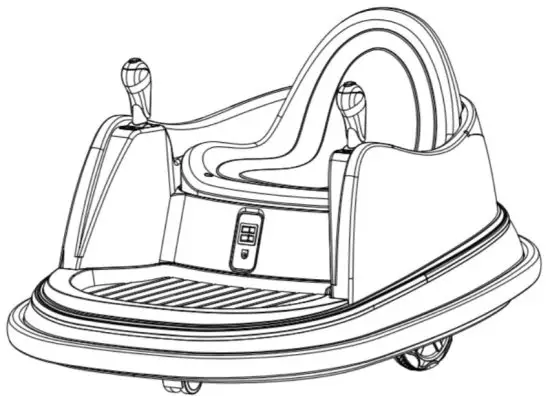 COSTWAY TQ10059 6V Kids Ride Electric Riding Bumper Car