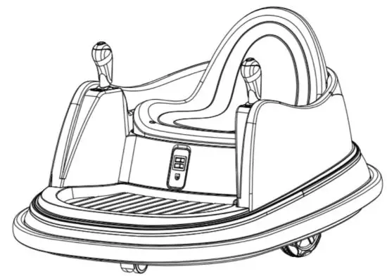 COSTWAY TQ10059 6V Kids Ride Electric Riding Bumper Car - figure 2