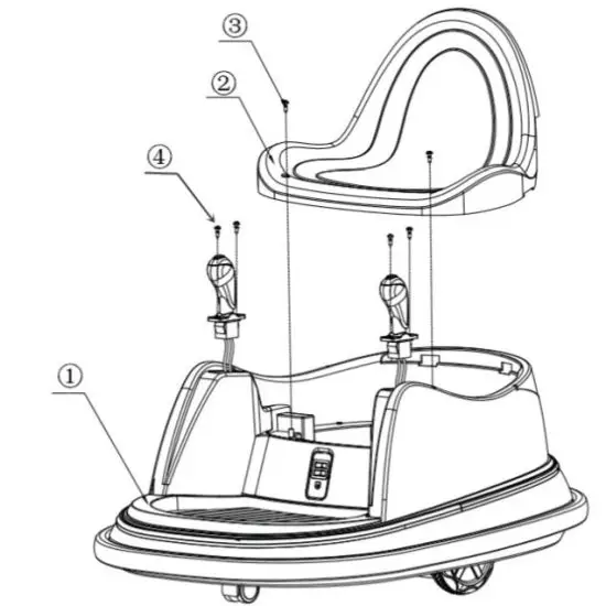 COSTWAY TQ10059 6V Kids Ride Electric Riding Bumper Car - figure 3