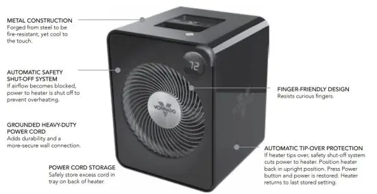 VORNADO VMH505 Whole Room Vortex Heater - figure 2