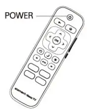 element E4AA43R - Press the power button on your TV remote control