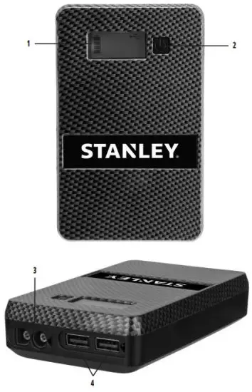 STANLEY SS4LS Lithium Jump Starter Portable Power Bank - FEATURES