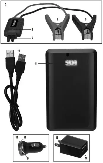 STANLEY SS4LS Lithium Jump Starter Portable Power Bank - FEATURES2