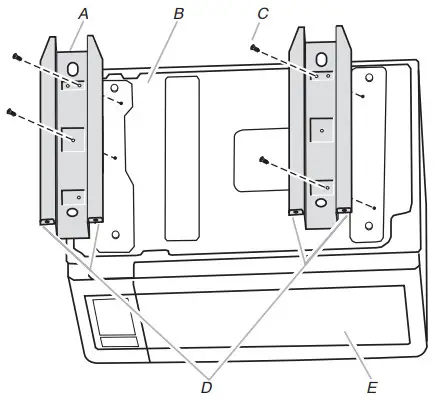 KitchenAid MKC2157 Microwave Oven Built in Trim Kit - Attach Rails
