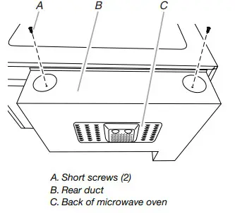 KitchenAid MKC2157 Microwave Oven Built in Trim Kit - Attach Rear Duct 4