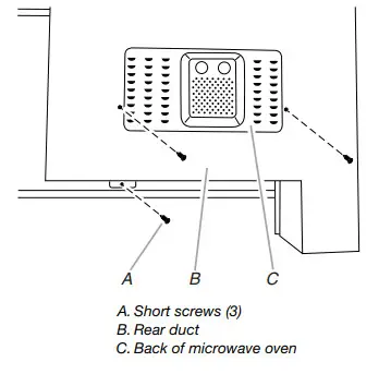 KitchenAid MKC2157 Microwave Oven Built in Trim Kit - Attach Rear Duct 5