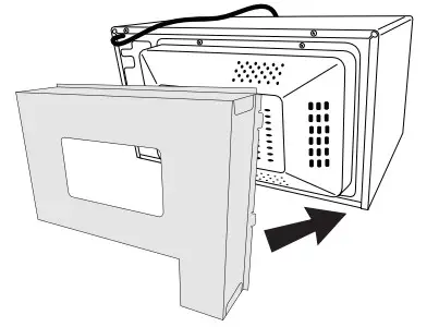 KitchenAid MKC2157 Microwave Oven Built in Trim Kit - Attach Rear Duct