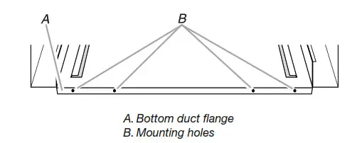 KitchenAid MKC2157 Microwave Oven Built in Trim Kit - Bottom duct flange