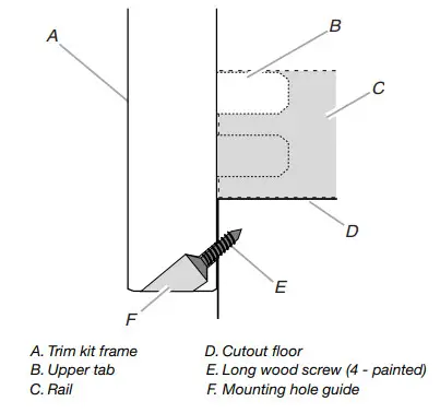 KitchenAid MKC2157 Microwave Oven Built in Trim Kit - Install Trim Kit Frame 2