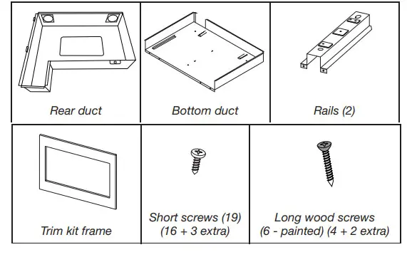 KitchenAid MKC2157 Microwave Oven Built in Trim Kit - Parts Supplied