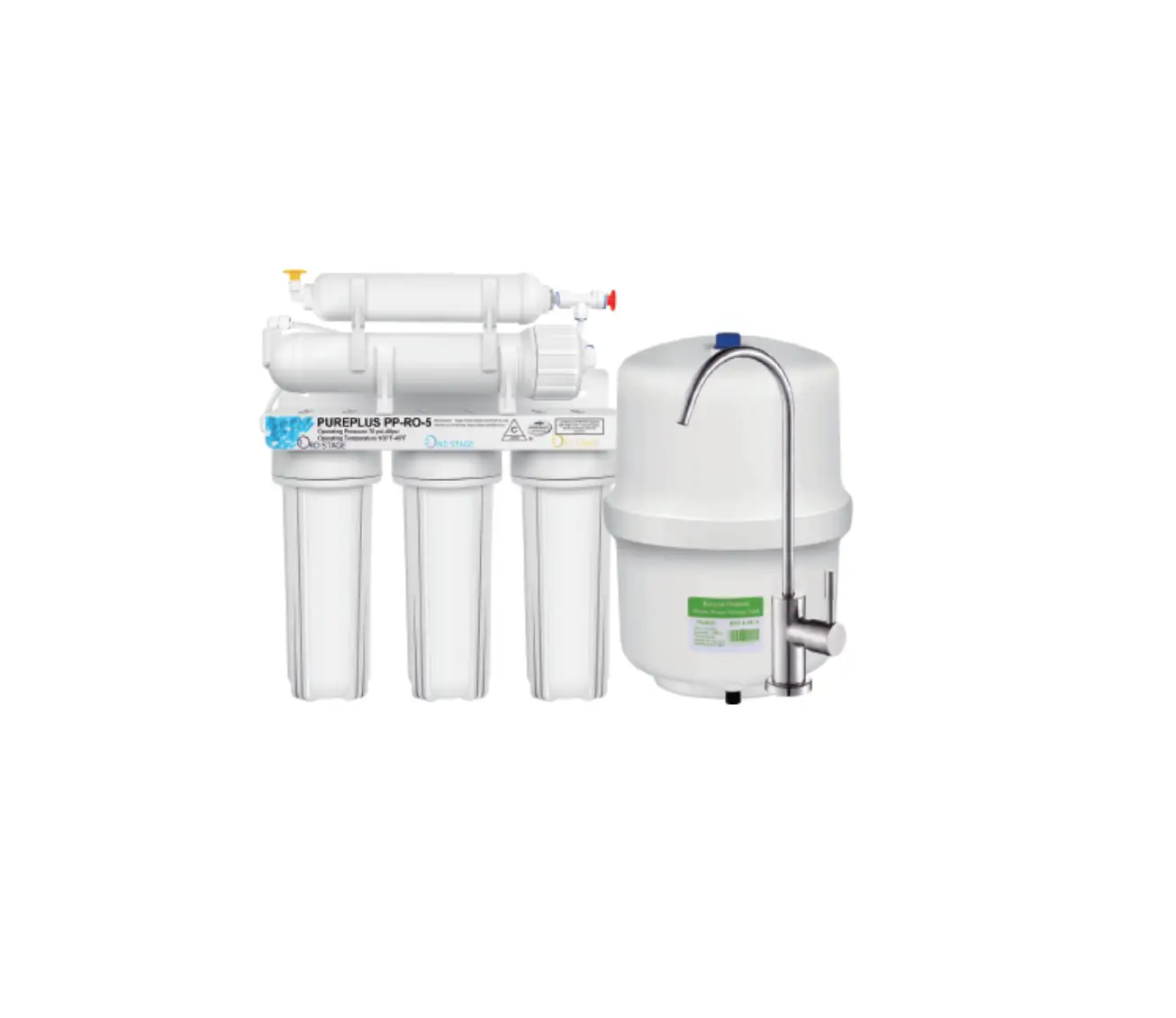 Pureplus 5 Stage Reverse Osmosis Filtration System Installation Guide