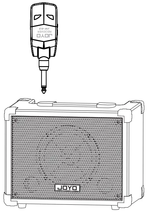 JOYO JW 03 Digital Wireless Transmitter and Receiver - amp