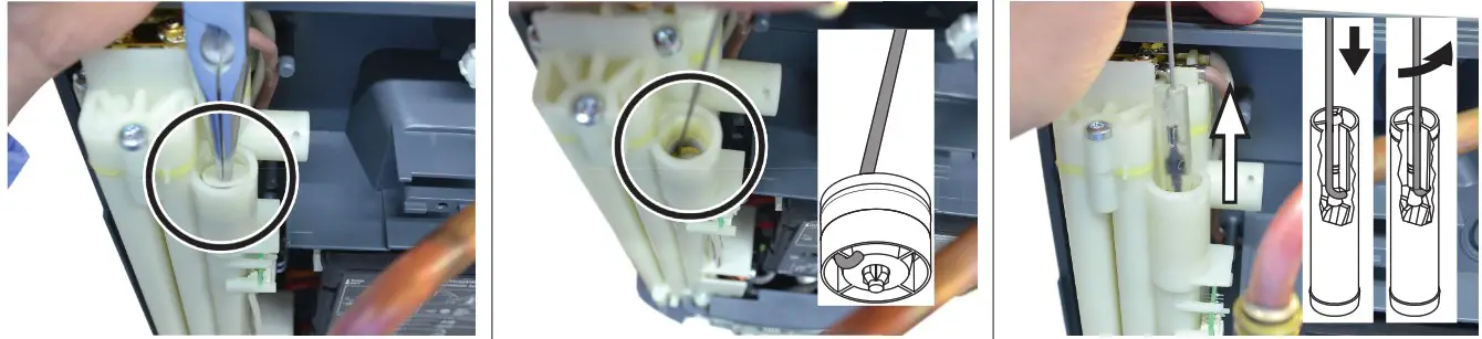 CLAGE SA DX2 E Comfort Instant Water Heater - Exchange of flow sensor 2