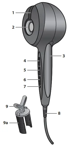 Rowenta CF3710 So Curls Automatic Curler Curling Hair Ceramic Tourmaline - fig