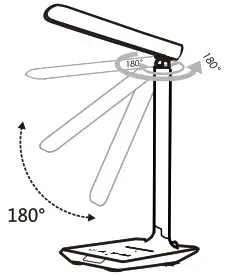Manjia Technology TX26C0 LED Lighting Desk Lamp - Directions for use 2