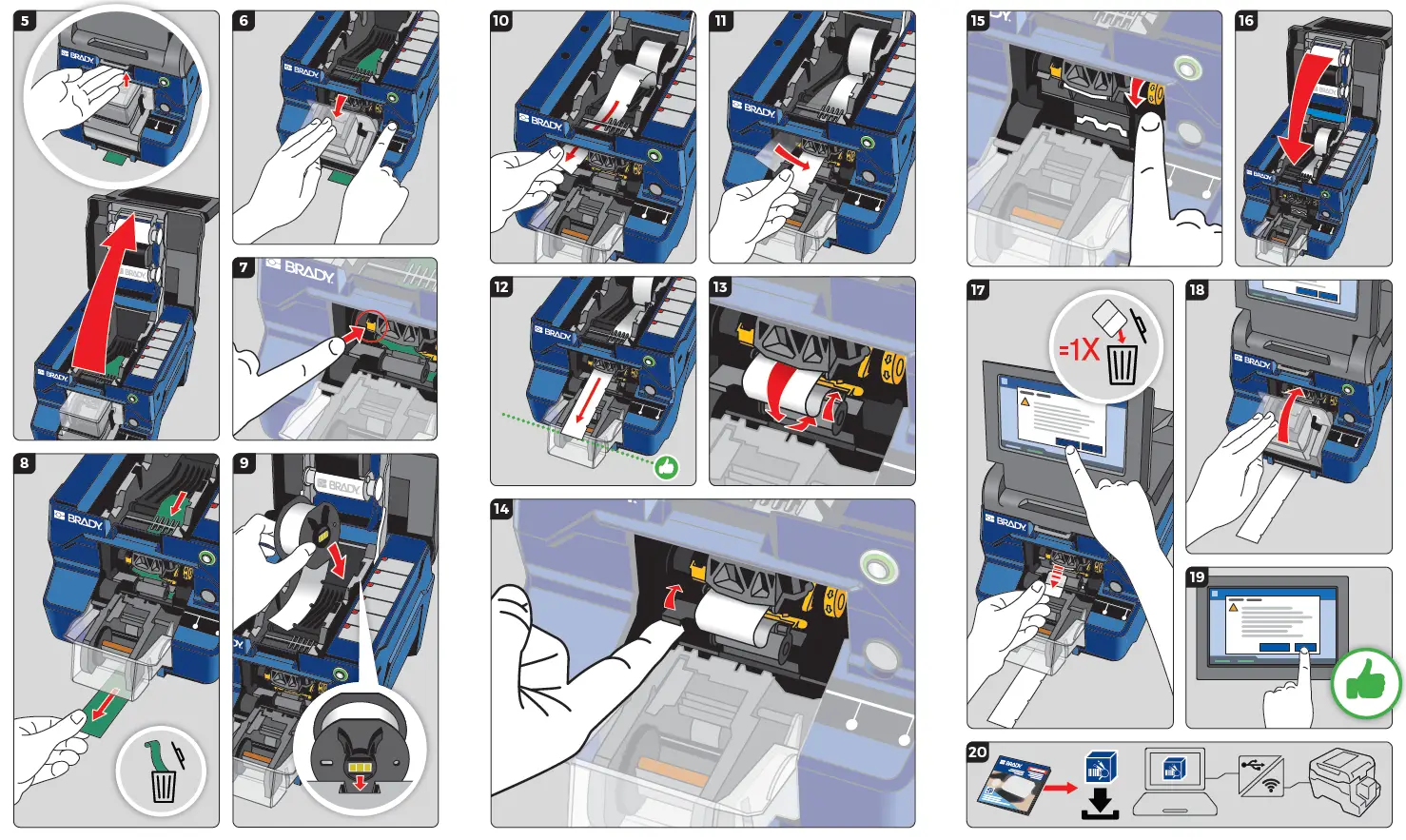 BRADY Wraptor A6200 Printer Applic 2