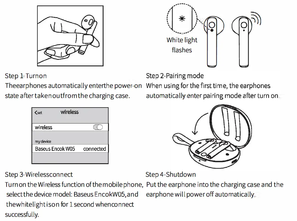 Baseus Encok True Wireless Earphones W05 6