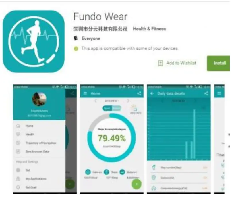 Accutime Fundo Smart Watch MTS033 - Fundo Wear Install