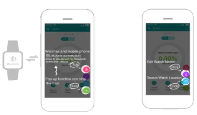 Accutime Fundo Smart Watch MTS033 - Bluetooth connection