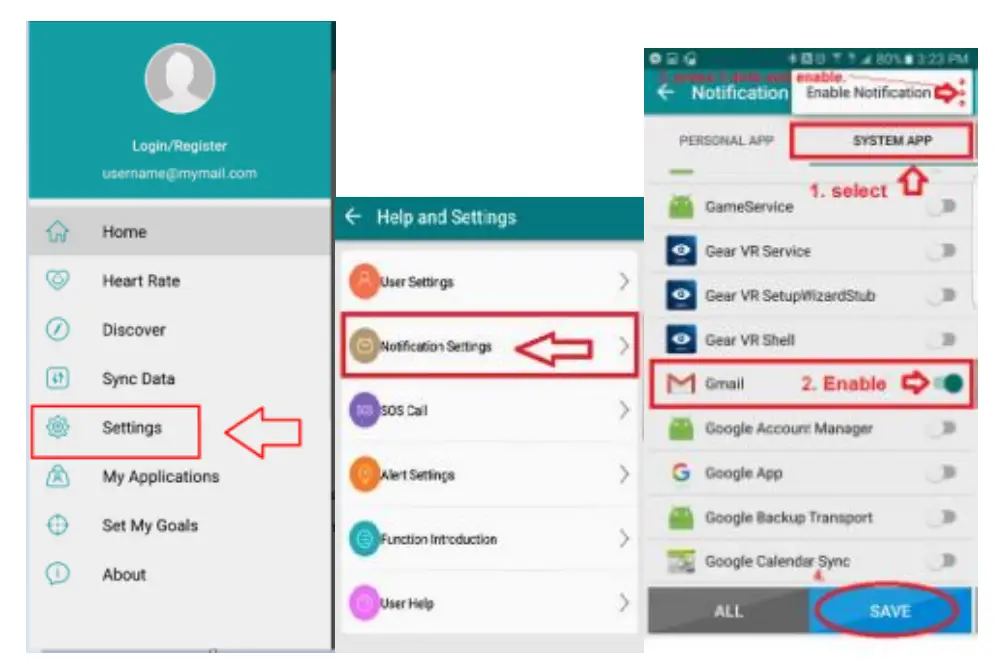 Accutime Fundo Smart Watch MTS033 - Enable Notifications