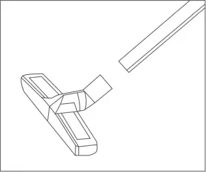 Plastic Tube Connection with Fur Integrated Brush 1