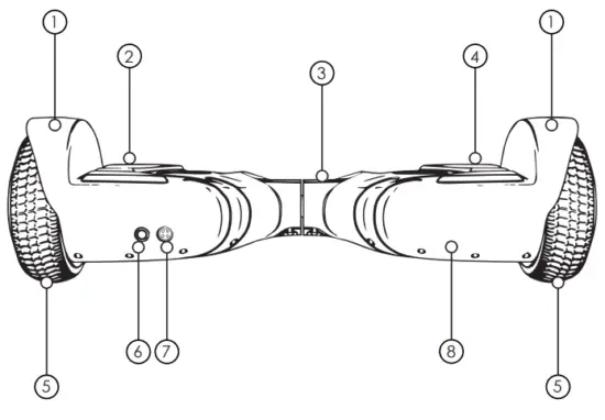 HOVER 1 H1 NVA Nova Hoverboard - PACKAGE CONTENTS