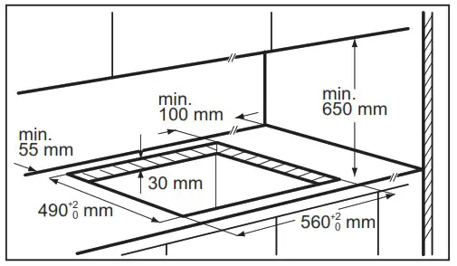 AEG HKB64029UM Flush Burner Gas Hob 60 cm - Assembly 3