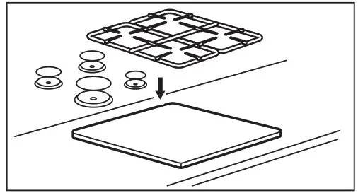 AEG HKB64029UM Flush Burner Gas Hob 60 cm - Assembly 7