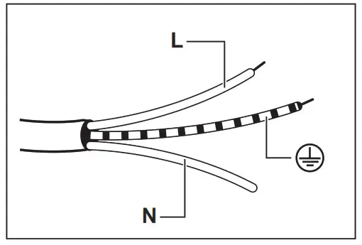 AEG HKB64029UM Flush Burner Gas Hob 60 cm - Connection cable