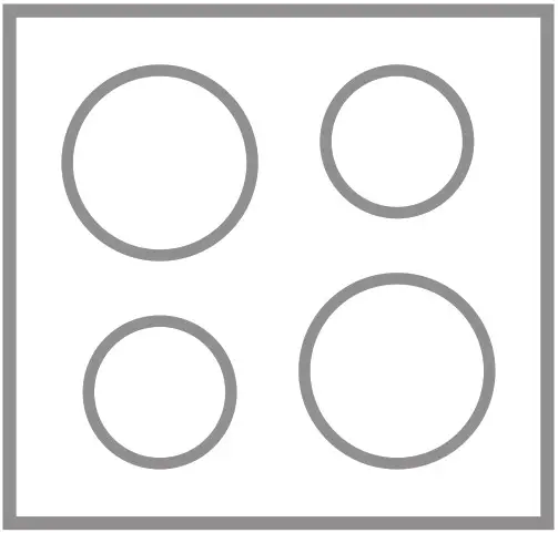 AEG HKB64029UM Flush Burner Gas Hob 60 cm - Cover