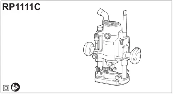 makita RP1111C Router - FIG 1