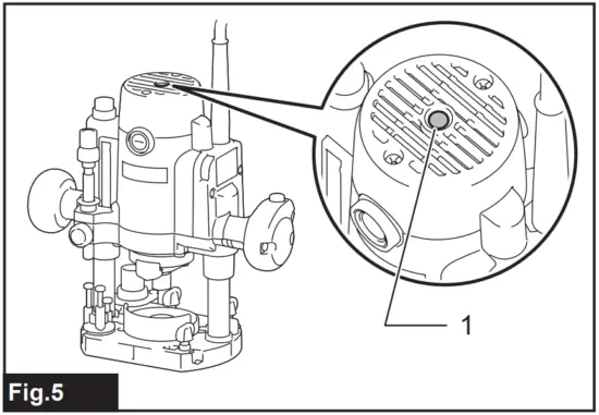 makita RP1111C Router - FIG 6