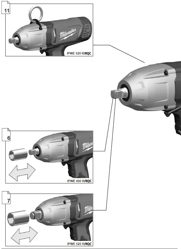 milwaukee IPWE 400 R-RQC 1-2 Inch Drive Impact Wrench-1
