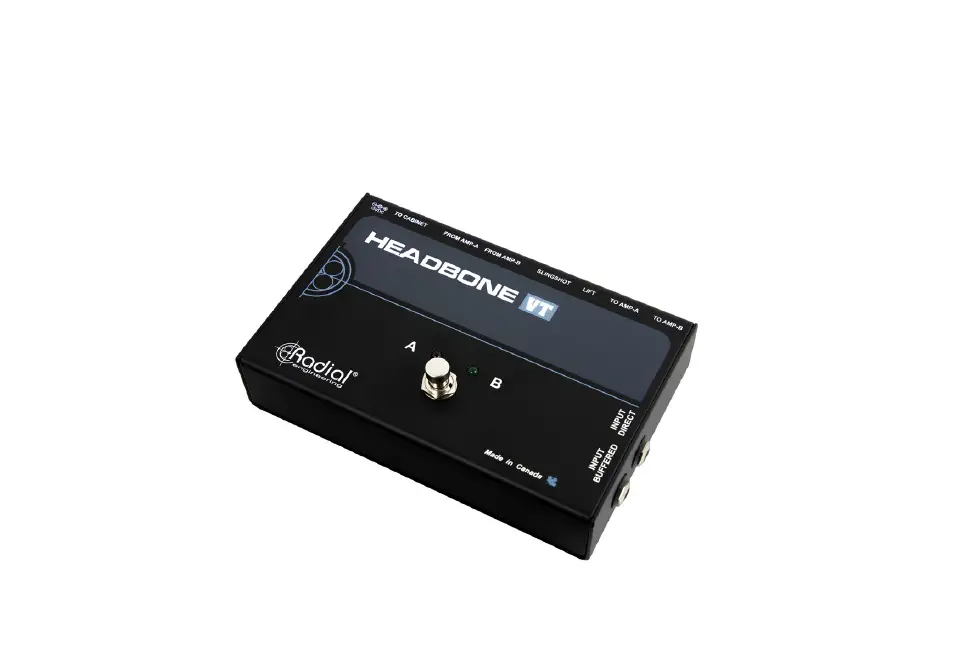Radial B0002f569i Headbone Vt Amp Head Switcher User Guide