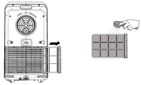 Cleaning the air filter