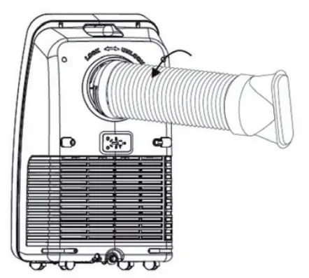 Installing the exhaust hose