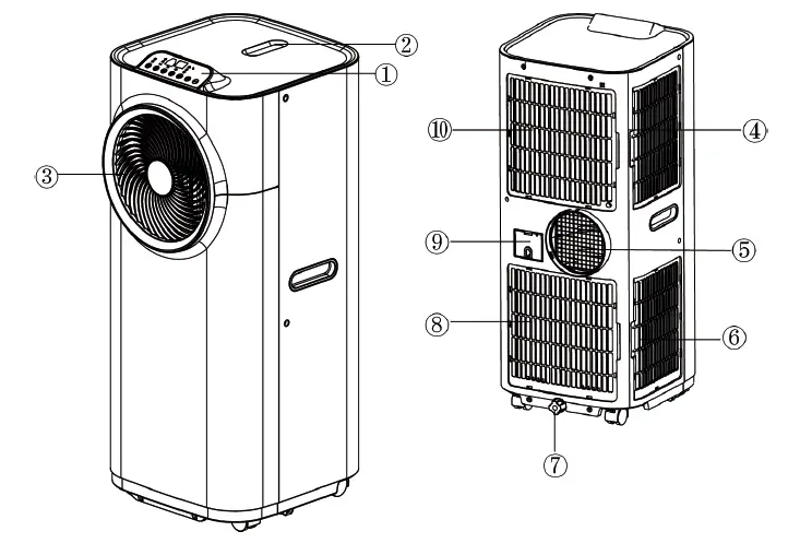 KLARSTEIN 10040189 Kraftwerk ECO Smart 11 Air Conditioner-FIG1
