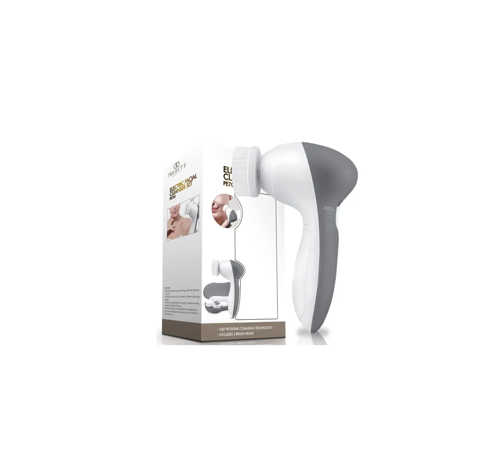 Project E Beauty Pe705 Electric Facial Cleanser Set Instruction Manual