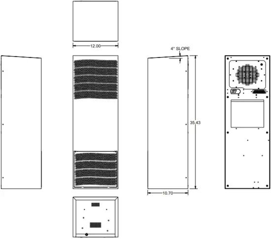SCE-AC3400B230V - Dimensions