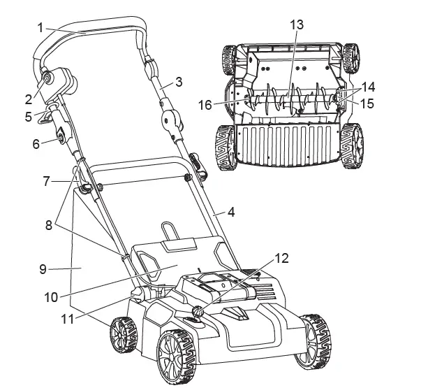 akita-UV36000-Electric-Lawn-Scarifier-fig-1